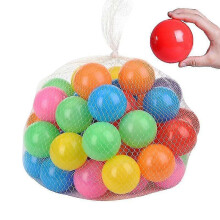 50pcs Baby Plastic Balls Water Pool Ocean Wave Ball for Kids Games Swim Pit with Basketball Hoop Play House Outdoors Tents Toys