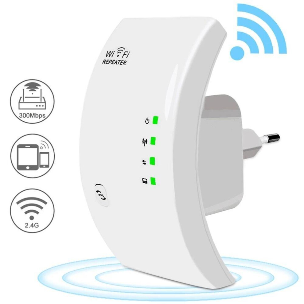 (white, US Plug) Wireless WiFi Repeater Wifi Extender Ultraboost Wifi Amplifier Long Range Repiter 300M Wi-Fi Booster Access Point