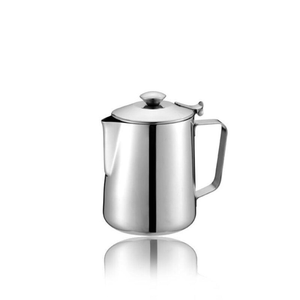 (as the picture, 2000ml) 350-2000ml 304 Stainless Steel Flower Espresso Frothers Milk Jug Coffee Pot Used By Induction Cooker