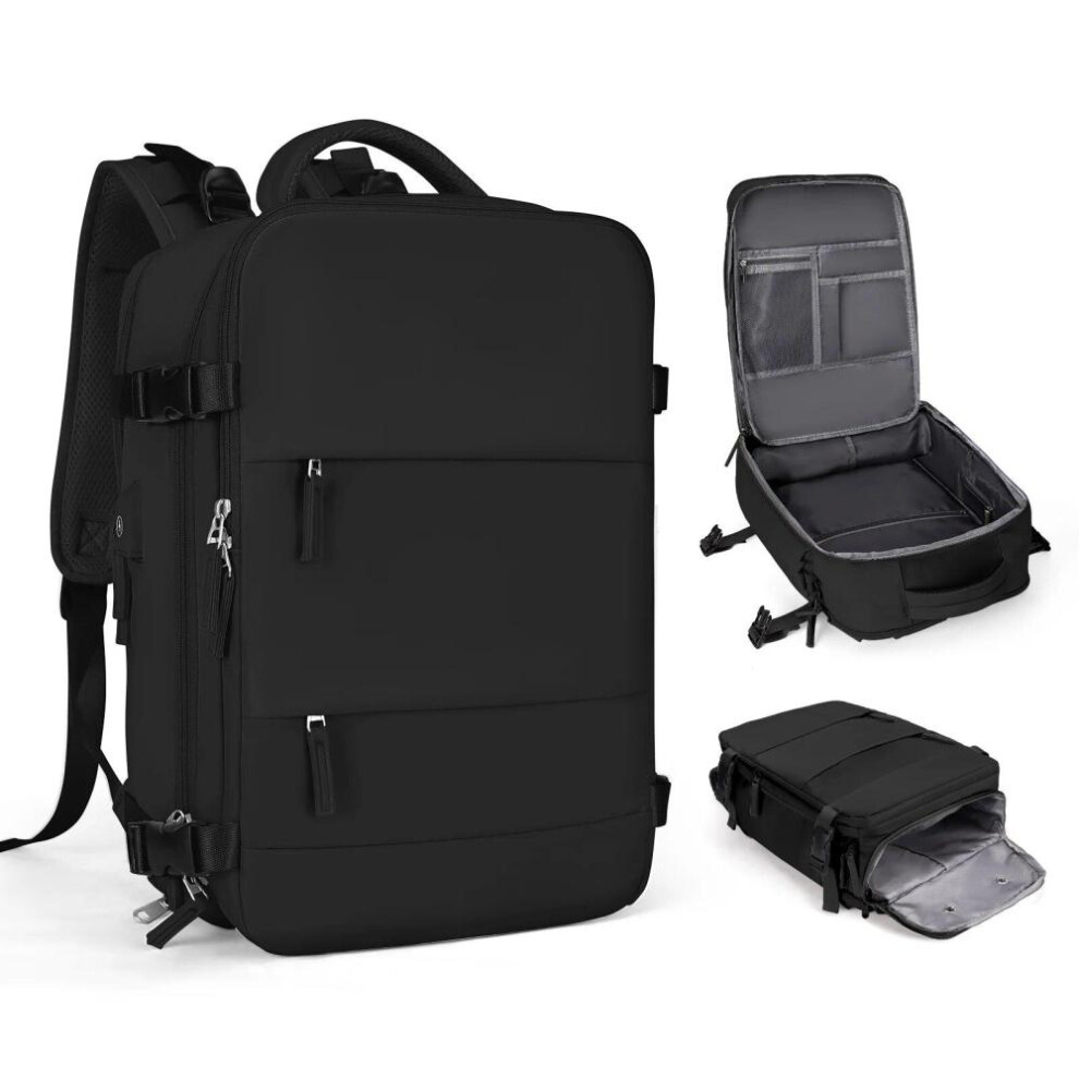 (black, 42*32*17) Travel Backpack For Women, Carry On Backpack,tsa Laptop Backpack Flight Approved, College Nurse Bag Casual Daypack For Weekender