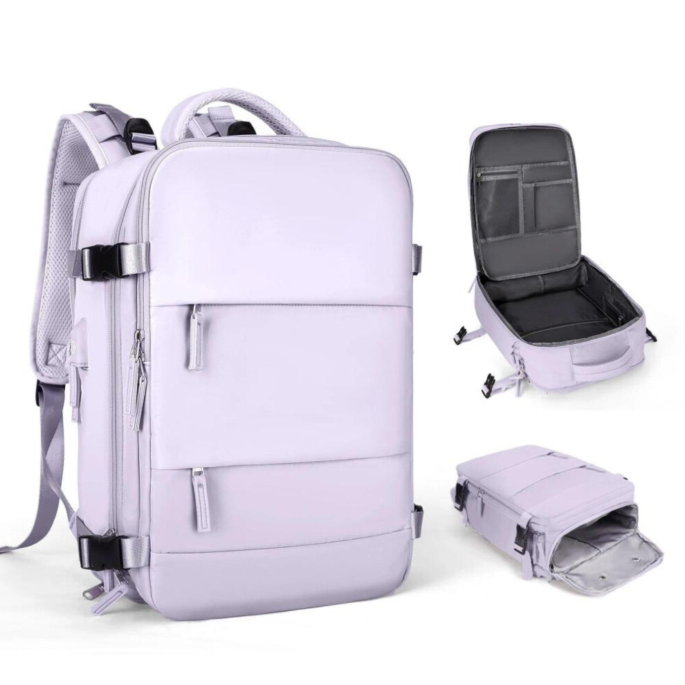(purple, 42*32*17) Travel Backpack for Women, Carry On Backpack,TSA Laptop Backpack Flight Approved, College Nurse Bag Casual Daypack for Weekender