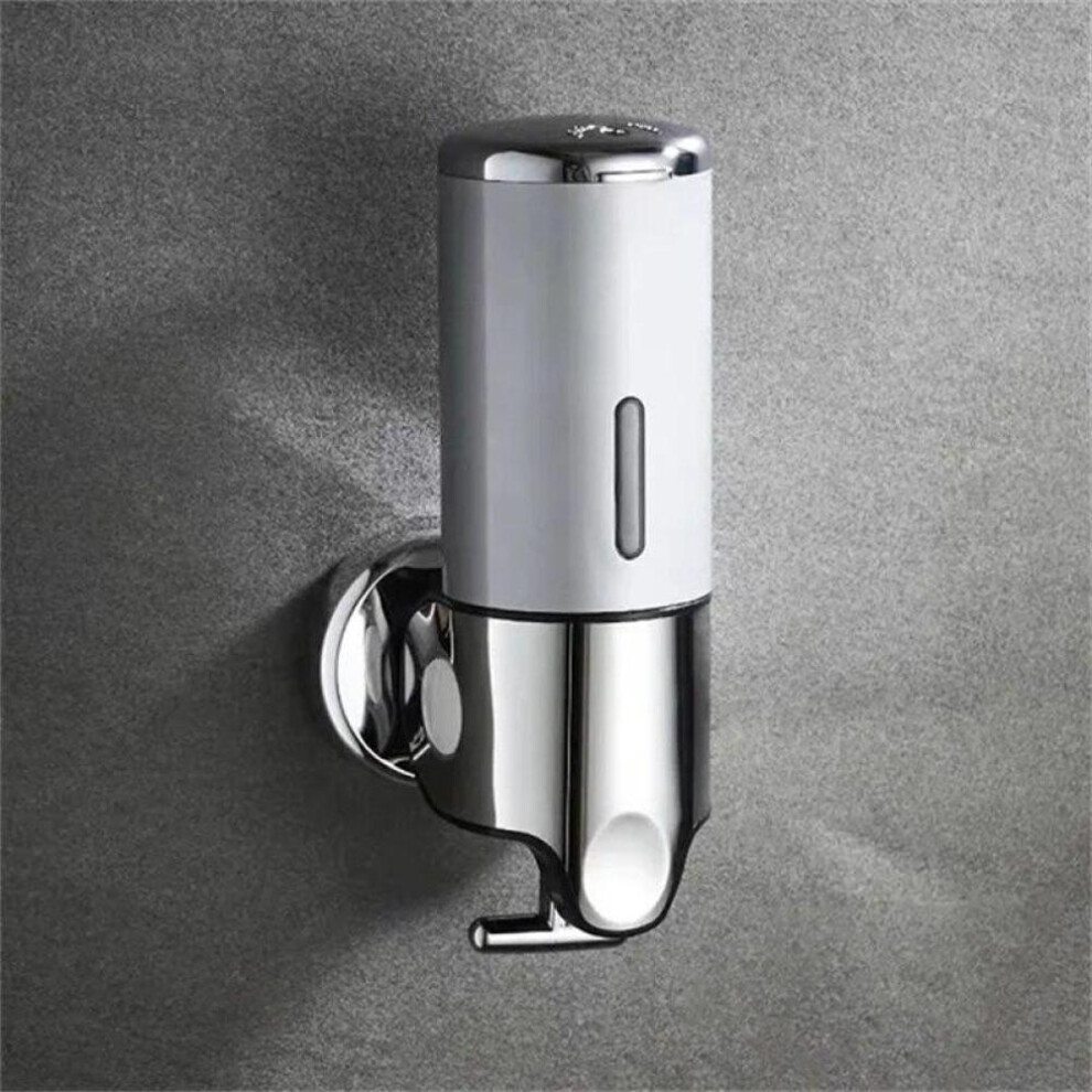 (silver) Bathroom Foam Soap Dispenser Hand Sanitizer Holder Wall Mount Soap Shampoo Liquid Dispenser Bathroom Accessories Lxy