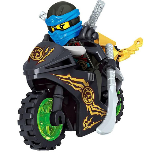 8pcs/set Phantom Ninja Motorcycle Figures Sets Toys 2