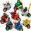 8pcs/set Phantom Ninja Motorcycle Figures Sets Toys 1