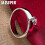 (9#) 925 Sterling Silver Heart Lock Ring Jewelry 3