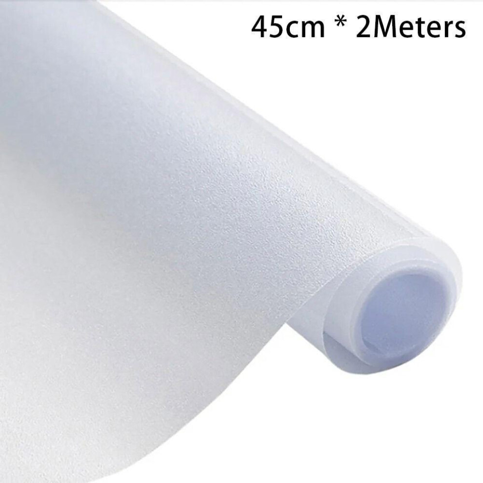 (45cm) 1roll Matte Frosted Glass Window Film Self-adhesive Privacy Sticker  For Home Bedroom Bathroom