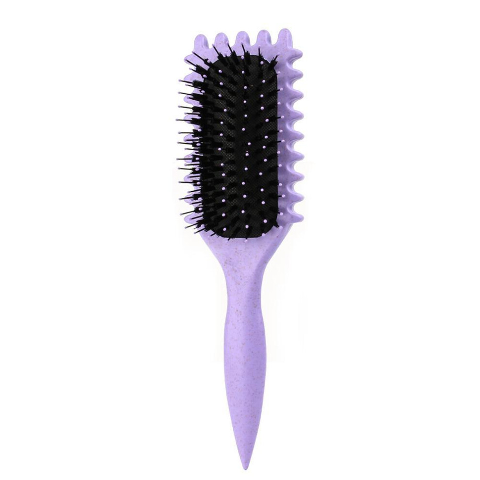 (purple, One Size) Curly Defining Hair Brush For Curly Hair , Boar Define Styling Brushing For Waves, Shaping And Defining Curls For Women Girls