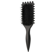 (black, One Size) Curly Defining Hair Brush for Curly Hair , Boar Define Styling brushing for waves, Shaping and Defining Curls for Women Girls