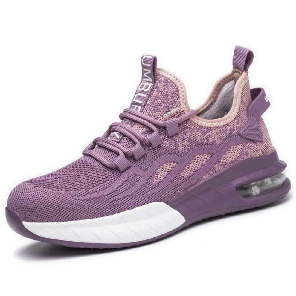 (as the picture, 36) Women Puncture Proof Sport Work Sneakers Breathable Steel Toe Safety Shoes For Work Safety Boots Construction Security Boots
