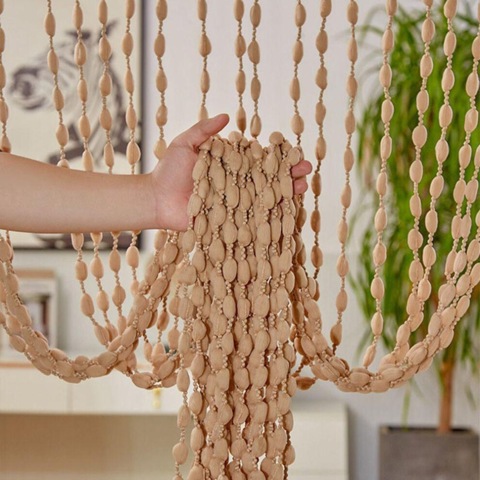 (champagne) Door Curtain Beaded String Curtain Tassel  Room Divider   Home Decor