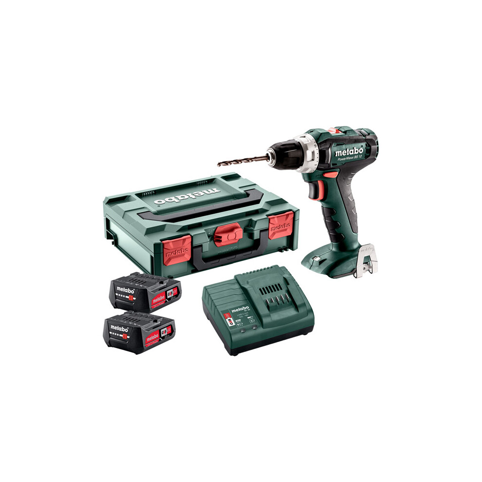 Metabo PowerMaxx BS 12 Drill/Screwdriver Kit (2x 2.0Ah) 12V