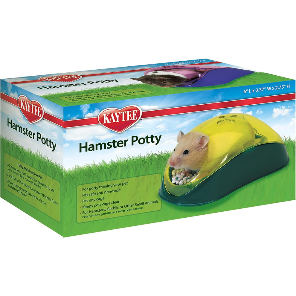 Kylee Hamster Corner Toilet Potty, Roof & Litter Scoop Rodent Mouse