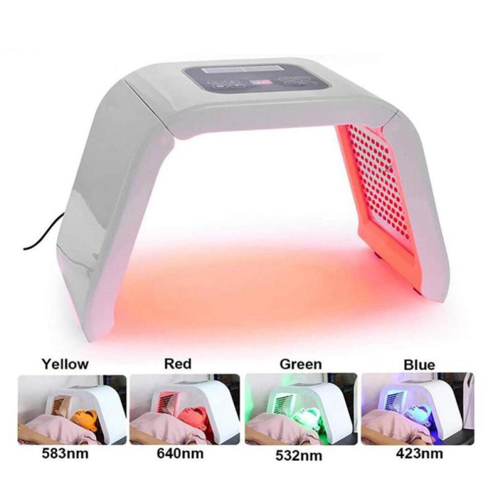 (EU Plug) 7 Color Pdt Led Photon Mask Heating Therapy Facial Body Spa Machine Freckle Removal Anti Wrinkle Lift Whitening Rejuvenation