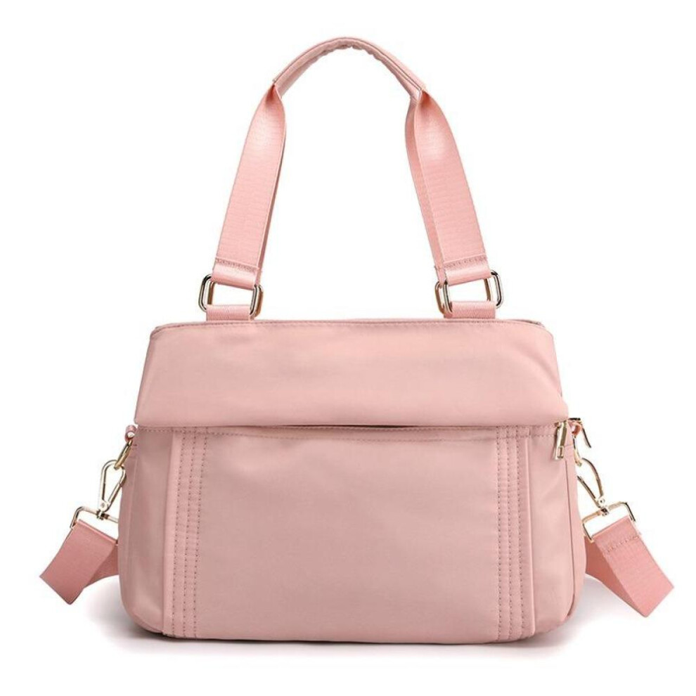 (pink, One Size) Fashion Handbag Large Capacity Bag Women&apos;s Casual Women&apos;s Bag Oxford Cloth Shoulder Bag Multi-layer Cross-body Bag