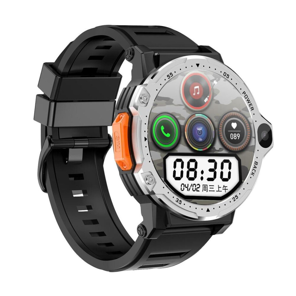 (silver, 4GB&64GB) Rainbuvvy Pg999 4g Smartwatch 1.54 Inch Android 8.1 Dual Camera Ram 2gb Rom 16gb Wifi Gps 800mah Single Sim Smart Watch Phone