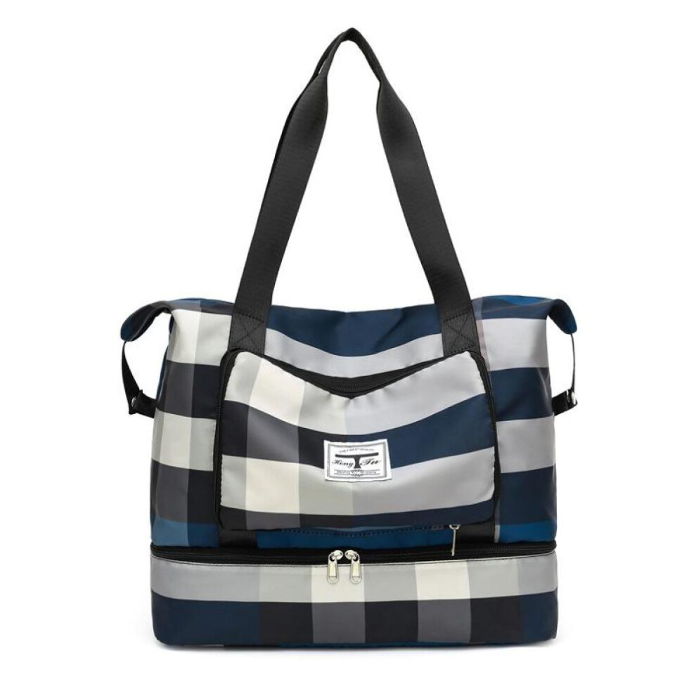 (ultramarine blue) Travel Bags Large Capacity Waterproof Luggage Tote Duffle Bag Gym Yoga Storage Shoulder Bags for Women Men Big Luggages