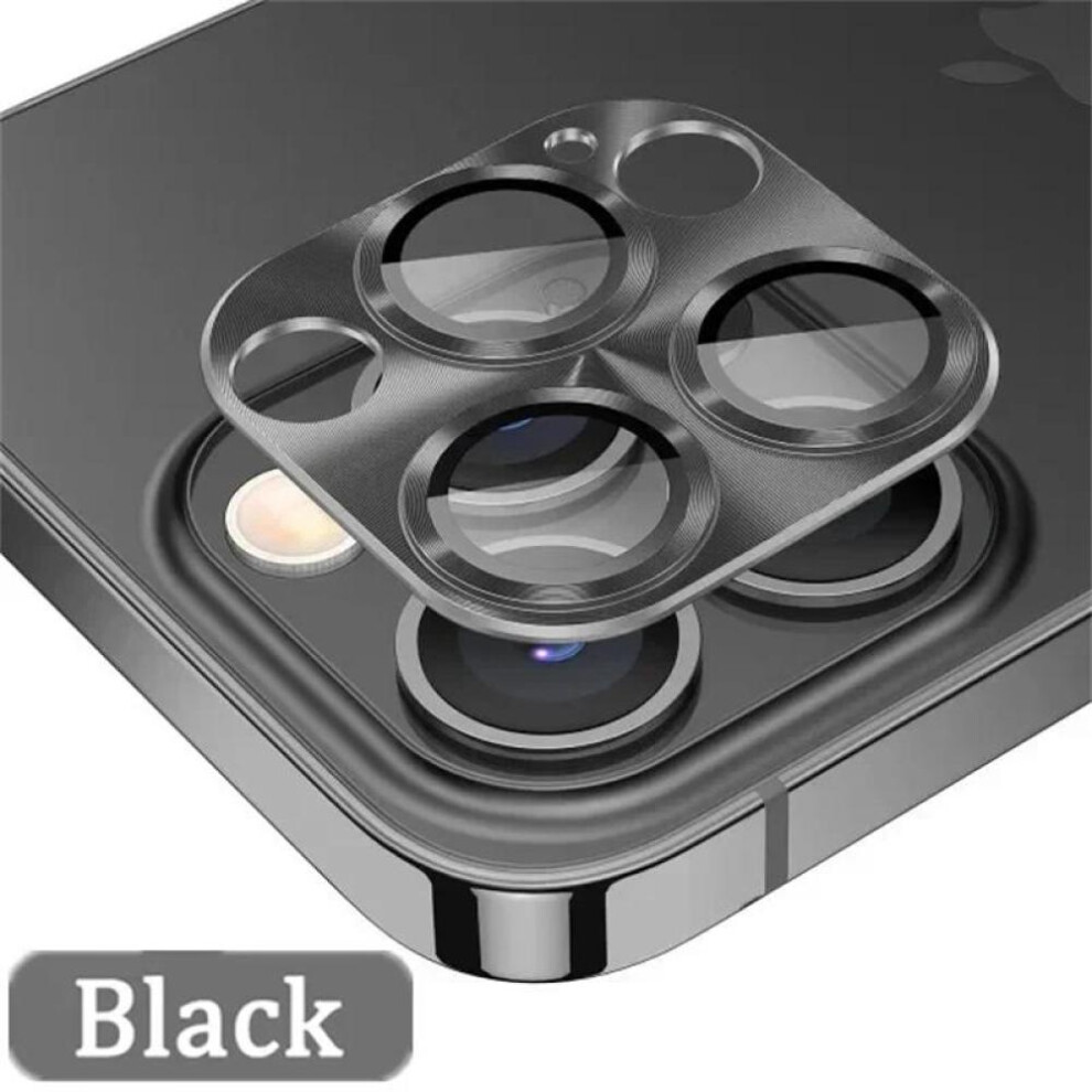 (black, For iPhone 15 Plus) Luxury Metal Camera Lens Protector for iPhone 16 15 14 Plus 13 12 11 Pro Max 16Pro 15Pro Tempered Glass Camera Lens Film