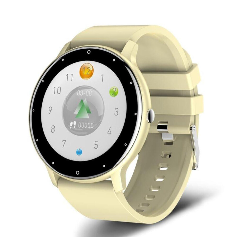 (yellow, Silica gel) 2023 Smart Watch Men Women Full Touch Screen Sport Fitness Watch Man Ip67 Waterproof Bluetooth For Android Ios Smartwatch Men