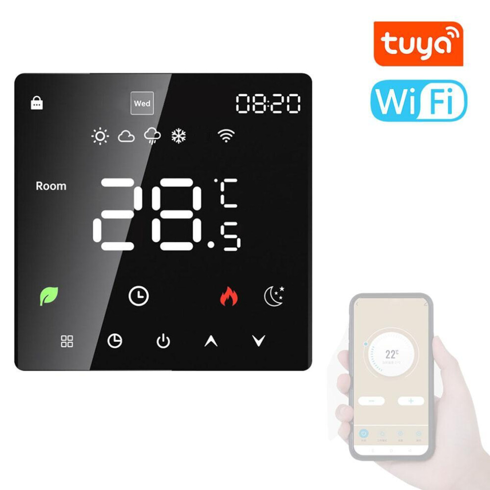 (multicolor, K6H16A-WiFi electric heating) Tuya Wifi Lcd Display Intelligent Temperature Controller Electric Water Heating Device Thermostat