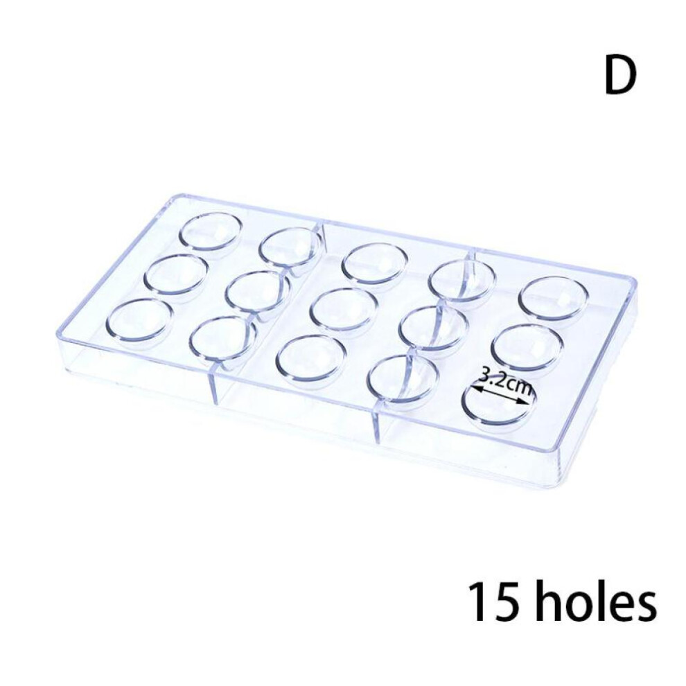 (transparent, 3.2cm) 3D Chocolate Mold Polycarbonate Sphere Ball Thick Cake Molds Chocolate Mould