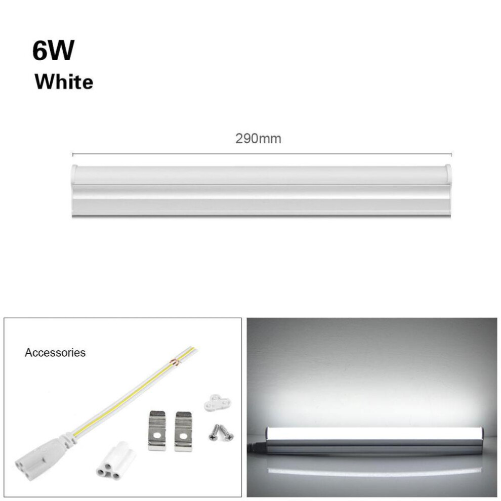 (white, 6W) T5 Led Tube Wall Lamp  220v T5 Led Bulb Led Cabinet Light 6w 10w 29cm 57cm Fluorescent T5 Tube Decor Closet Kitchen Lighting