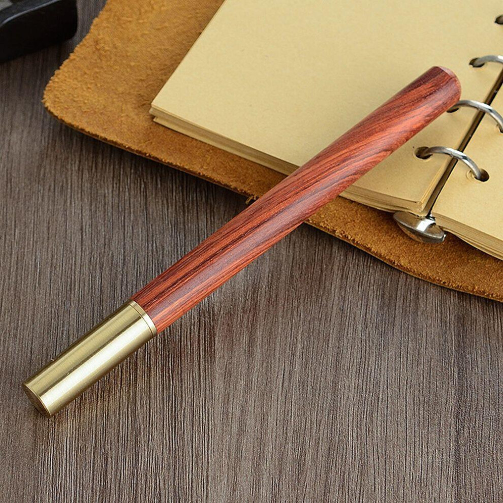 (B) Writing Tools Stationery Ballpoint Wood Rollerball Pen Roller Ball Pen Metal Gel Pen Brass Pen