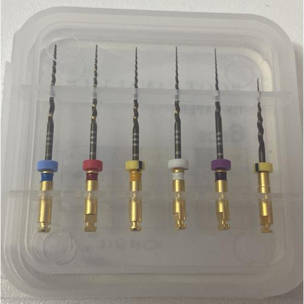 (gold, 25MM SX-F3) Root Canal Instruments Dental Endodontic Files Endo File Niti Rotary Super Soco Root Canal