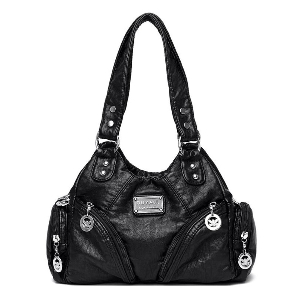 (black) Hot Luxury Handbags Women Bags Designer Crossbody Large Capacity Female Shoulder Bag Fashion Brand Ladies Leather Messenger Bags
