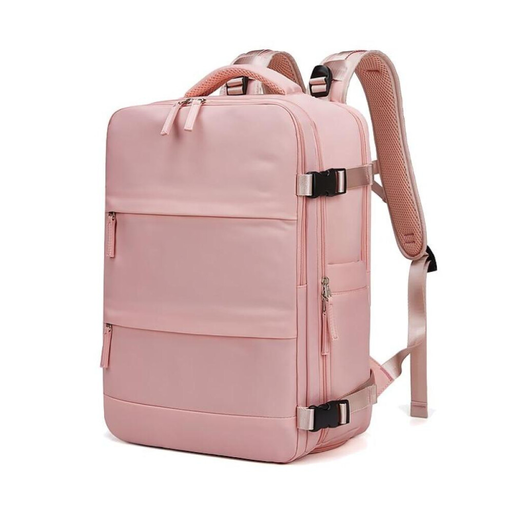 (pink) Women Laptop Backpack 15.6inch Teenage girl USB charging school Backpack Independent Shoe bag travel Backpack outdoor Backpack
