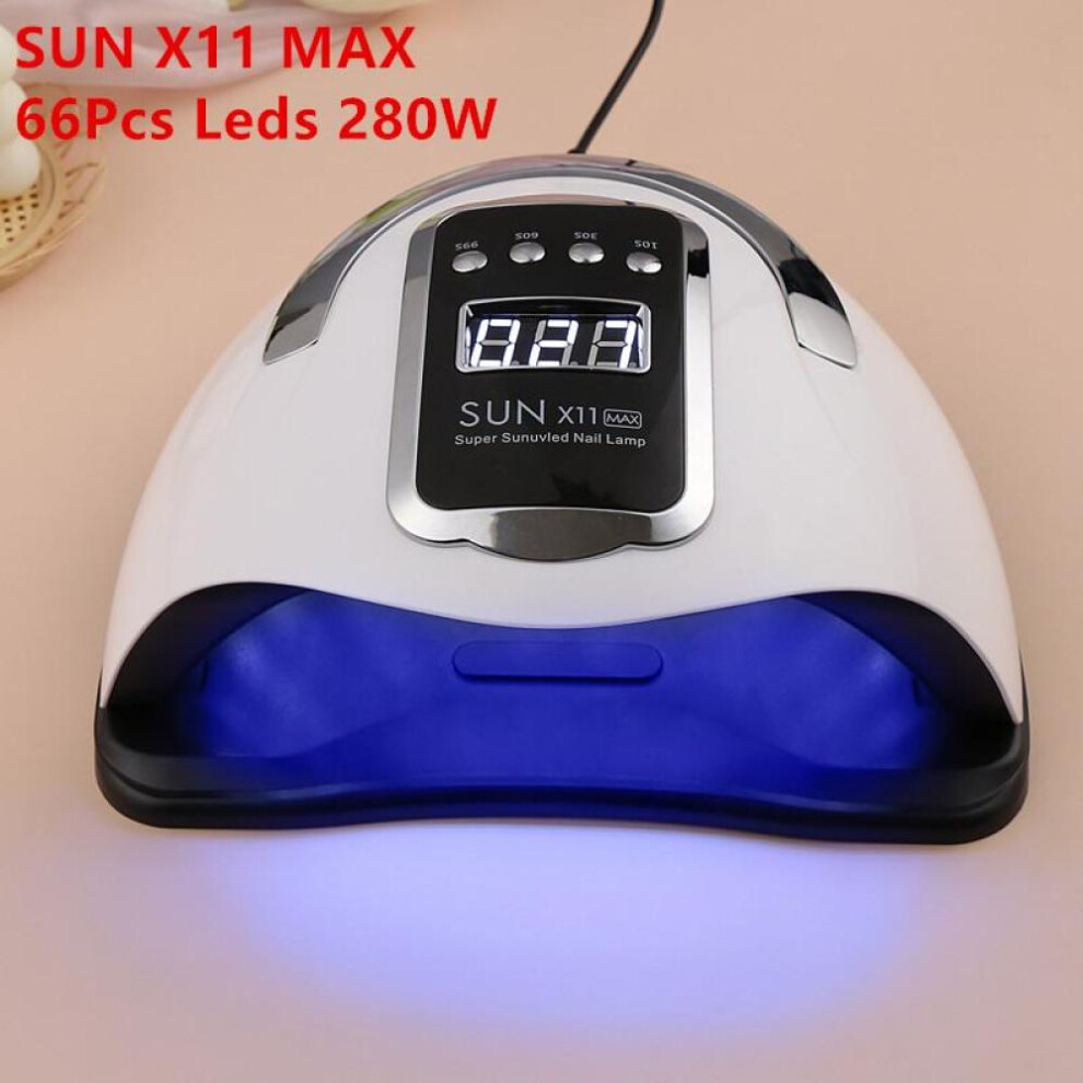 (as the picture, AU) Sun X11 Max Nail Dryer Led Nail Lamp Uv Lamp For Curing All Gel Nail Polish With Motion Sensing Manicure Pedicure Salon Tool