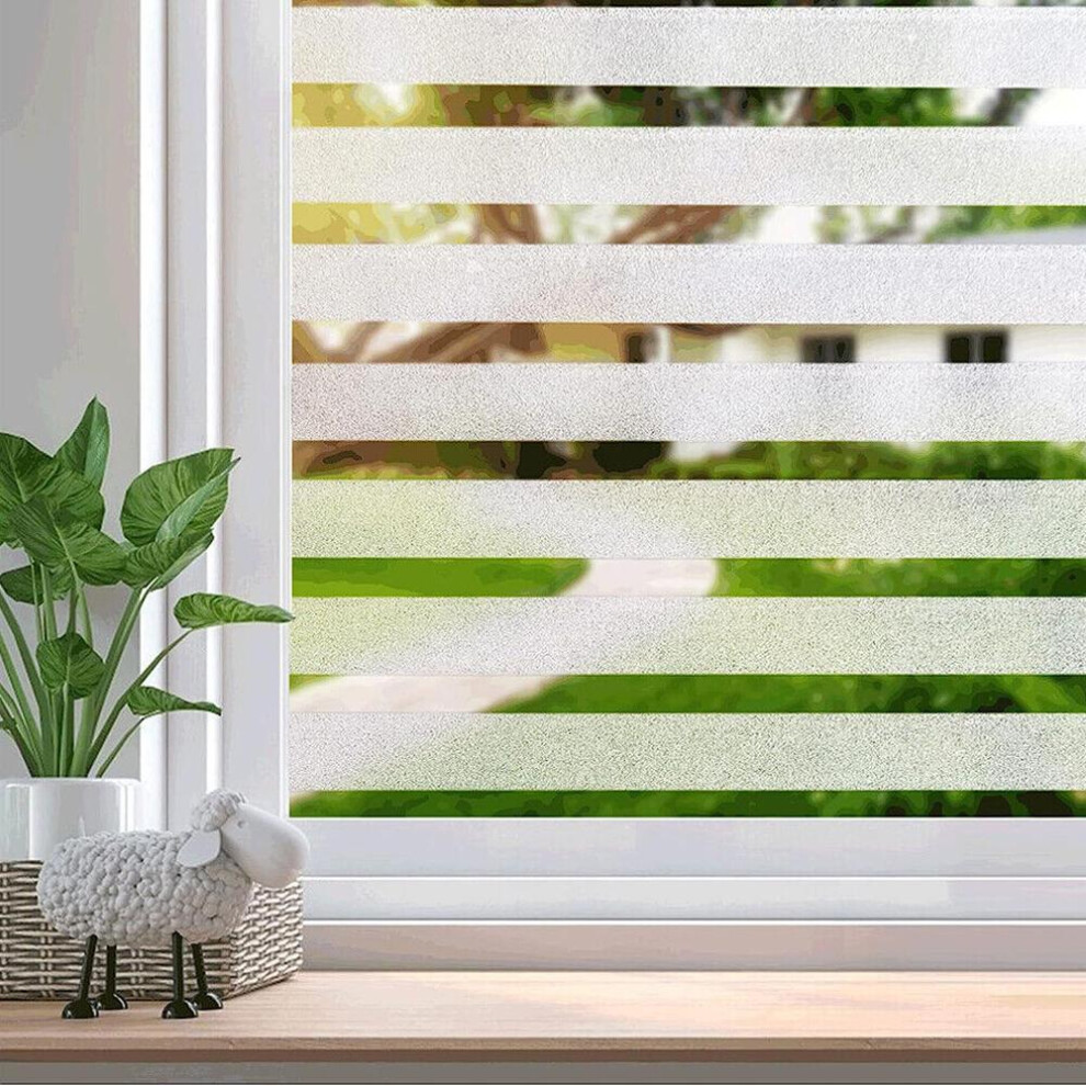 (B) Bubble Free Frosted Window Film - Self Adhesive Etched Privacy Glass Vinyl