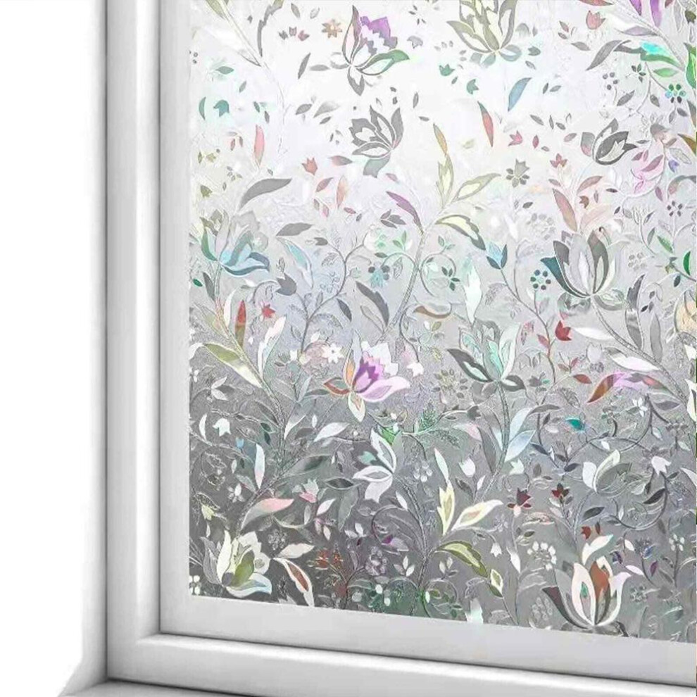 (A) Bubble Free Frosted Window Film - Self Adhesive Etched Privacy Glass Vinyl