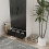 URBN Living (White Black) 2 Door 2 Drawer Wardrobe with Scandi Legs Cupboard Hanging Rail 180cm 5