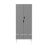 URBN Living (White Grey) 2 Door 2 Drawer Wardrobe with Scandi Legs Cupboard Hanging Rail 180cm 4
