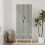URBN Living (White Ash Grey) 2 Door 2 Drawer Wardrobe with Scandi Legs Cupboard Hanging Rail 180cm 3