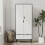 URBN Living (Black White) 2 Door 2 Drawer Wardrobe with Scandi Legs Cupboard Hanging Rail 180cm 3