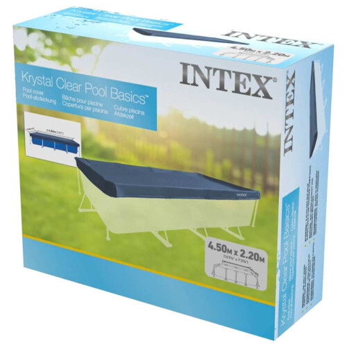 Intex Intex Pool Cover Swimming Pool Protector Pool Safety Cover Rectangular 28039 2