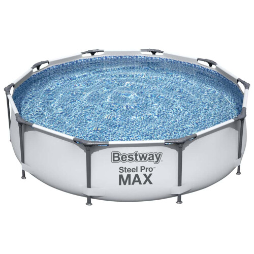 Bestway Bestway Πισίνα Set Πάνω από το έδαφος πισίνα Κήπος Paddling Pool Steel Pro MAX 1