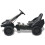 VidaXL vidaXL Pedal Go Kart with Adjustable Seat Black Children Racing Cart Vehicle 3
