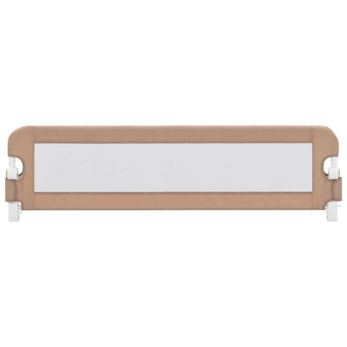 VidaXL vidaXL Kleinkind-Bettschutzgitter Taupe 150x42 cm Polyester 2