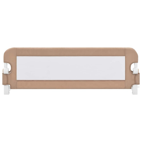 VidaXL vidaXL Kleinkind-Bettschutzgitter Taupe 120x42 cm Polyester 2