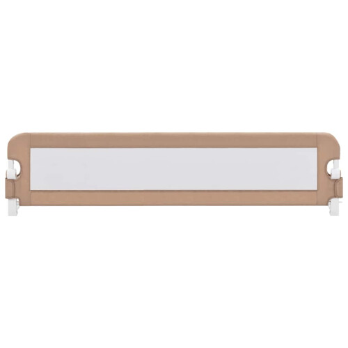 VidaXL vidaXL Kleinkind-Bettschutzgitter Taupe 180x42 cm Polyester 2