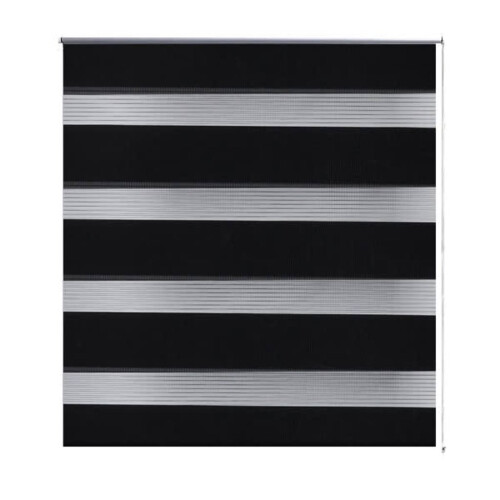 VidaXL (black, 70 x 120 cm) vidaXL Zebra Blinds Alternative Parallel Roller Blind Window Privacy Screen 1