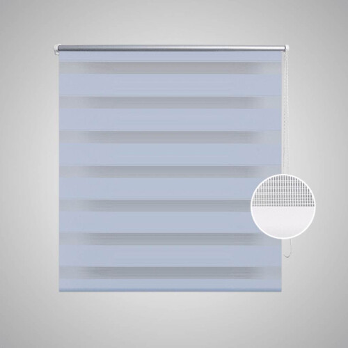 VidaXL (white, 140 x 175 cm) vidaXL Zebra Blinds Alternative Parallel Roller Blind Window Privacy Screen 2