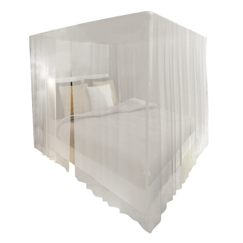 VidaXL vidaXL 2x Mosquito Nets Square 3 Openings Bed Insect Bug Control Screen Mesh 1