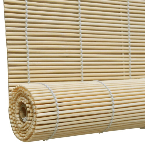 VidaXL vidaXL Roller Blinds 140x160cm Natural Bamboo Window Curtain Drape Sunscreen 2