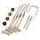 VidaXL 4 Player Wooden Croquet Set Outdoor Lawn Garden Family Game Childrens Kids 2