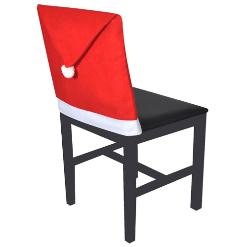 VidaXL vidaXL 6x Stuhlhussen Weihnachtsmützen 1