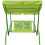 VidaXL vidaXL Kids Swing Seat Green Garden Outdoor Children Hammock Chair with Canopy 2
