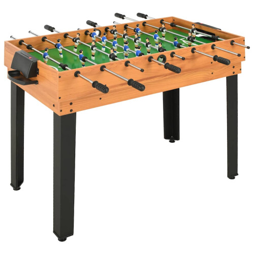 vidaXL Multi Game Table 15-in-1 Maple Compact Fun Home Game Table Football 1